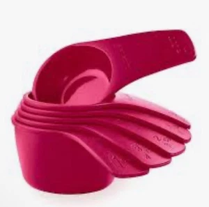 Tupperware Measuring Cups Pink Purple Set of 6 New *B - Picture 1 of 1