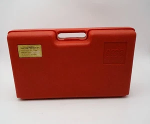 Vintage LEGO Red Storage Case w/ Classic Bricks 1970s 17”x10” Organizer Set - Picture 1 of 12