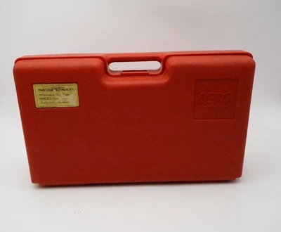 Vintage LEGO Red Storage Case w/ Classic Bricks 1970s 17”x10” Organizer Set - Image 1 of 4