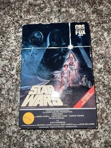 1983 Vintage Star Wars VHS Tape-CBS FOX-Pull Out Big Box Side Slip Case/ Stereo - Imagen 1 de 14