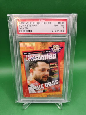 2005 Wheels High Gear - NASCAR Illustrated #M69 Tony Stewart - Silver - PSA 8 - Image 1 of 2