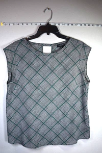 The Limited Damen ärmellose Bluse Gr. L schwarz/türkis - Bild 1 von 6