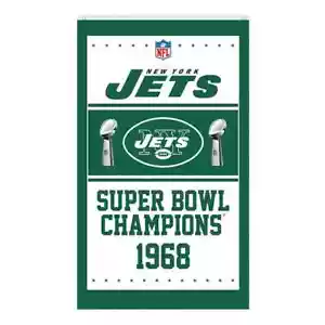 New York Jets Football fans 3x5 ft Champion Flag - Ideal NFL Gift Banner - Picture 1 of 1