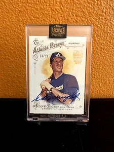 2022 Topps Archives Signature Series edición retirada Dale Murphy automático #'d/21 - Imagen 1 de 2