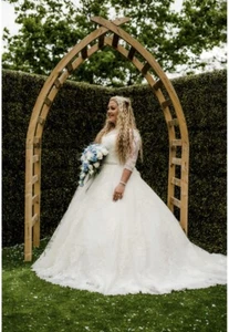 Ivory Lace Wedding Dress - Picture 1 of 3