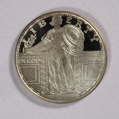 1/4 oz .999 Silver Round - APMEX (Standing Liberty Quarter) - Image 1 of 2