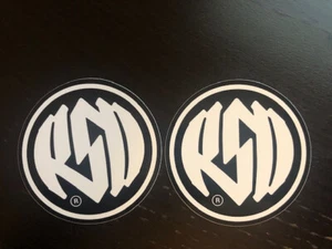 RSD ROLAND SANDS DESIGN RACING Decals Stickers cafe racer baggers 2PC SET - Picture 1 of 1