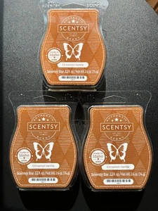 SCENTSY Wax Bars CINNAMON VANILLA 3.2 Fl oz. Lot of 3 - Picture 1 of 4