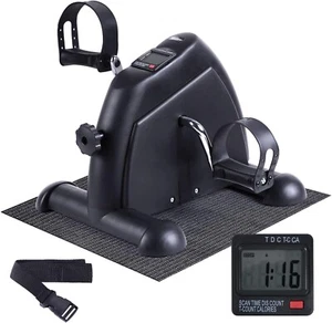 Under Desk Bike Pedal Exerciser, Mini Exercise Bike Portable Peddler Sitting for - Picture 1 of 9