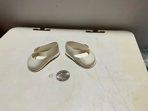 ZAPATOS MUÑECA FAIRYLAND ANTIGUOS/DE COLECCIÓN #5 Blanco años 50 - Imagen 1 de 5