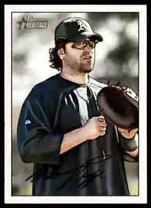 2007 Bowman Heritage Mike Piazza Oakland Athletics #145 - Picture 1 of 2