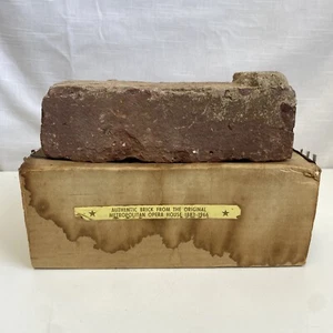 Authentic Brick From The Original Metropolitan Opera House 1883-1966 - Picture 1 of 14