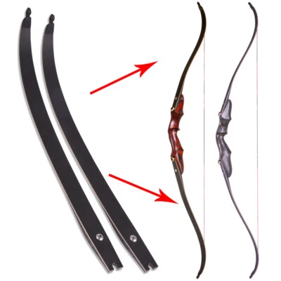 24'' ILF Recurve Bow Limbs Maple Wood American Hunting Archery Target Shooting - Image 1 of 4