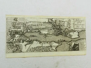 1655, "Slesvici", View of Schleswig, Copper Engraving by Martin Zeiller - Picture 1 of 5