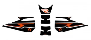 Tankpad Kneepad Set schwarz orange kompatibel für KTM 1290 Super Duke R - Bild 1 von 10