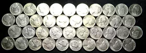 One(1) Roll of Forty(40) 1974 Jefferson Nickels Bright UNC's - Picture 1 of 2
