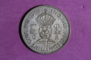 1944 Great Britain 2 Shillings Silver Coin #M22245 - Picture 1 of 2