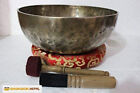 Hand Hammered Tibetan Meditation Singing Bowl 19 Inches Yoga Old Bowl