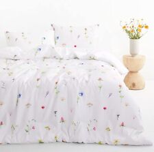 Wake In Cloud - Floral Comforter Set, Cottagecore Tiny Flowers Leaves Botanical 