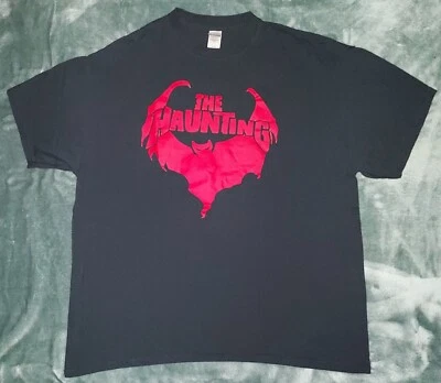 THE HAUNTING T SHIRT XL SCRANTON PA PUNK ROCK HORROR BAND RED BAT LOGO OFFICE - Image 1 of 4