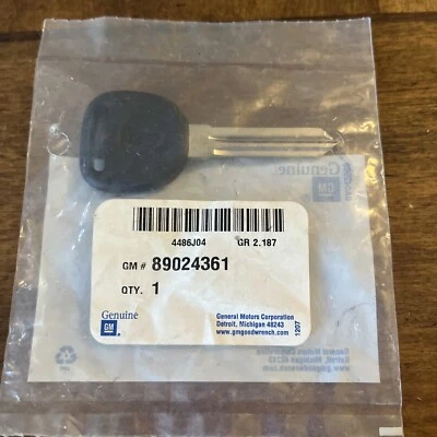 OEM NEW 2005 GM Pontiac Logo G6 G5 Pursuit Door Lock Ignition Key 23231623 - Image 1 of 3