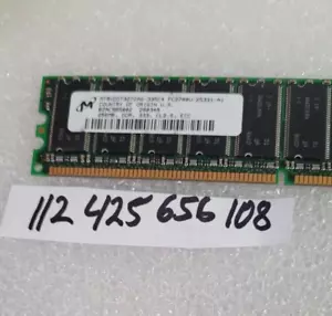 256MB DDR PC2700 333MHZ 184 PIN DIMM LOW DENSITY DESKTOP PC RAM ECC UNBUFFER - Picture 1 of 1