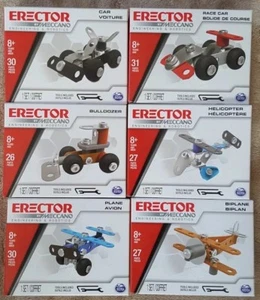 *BRAND NEW* Set of 6 ERECTOR by Meccano Robotics & Engineering FREE SHIPPING  - Picture 1 of 6