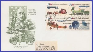 USA3 #1572-75 ADDR ARTMASTER FDC BL4  U.S. Postal Service Bicentenial - Imagen 1 de 1