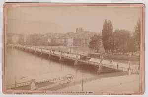 CARTE CABINET Garcin à Genève - GENEVE - Vintage albumen print c.1890 - Imagen 1 de 2