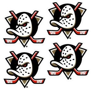 (4) Anaheim Ducks NHL Aufkleber Sticker * Kostenloser Versand - Bild 1 von 1
