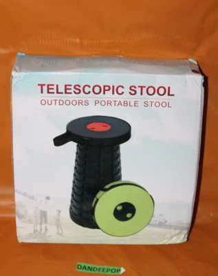 Portable Telescoping Chair Stool For Camping, Gardening, Outdoors Fishing, Home - Image 1 of 4