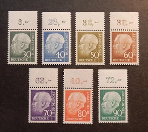 Bund, 259 - 265 ** Heuss II Oberrand geprüft Schlegel - Bild 1 von 2