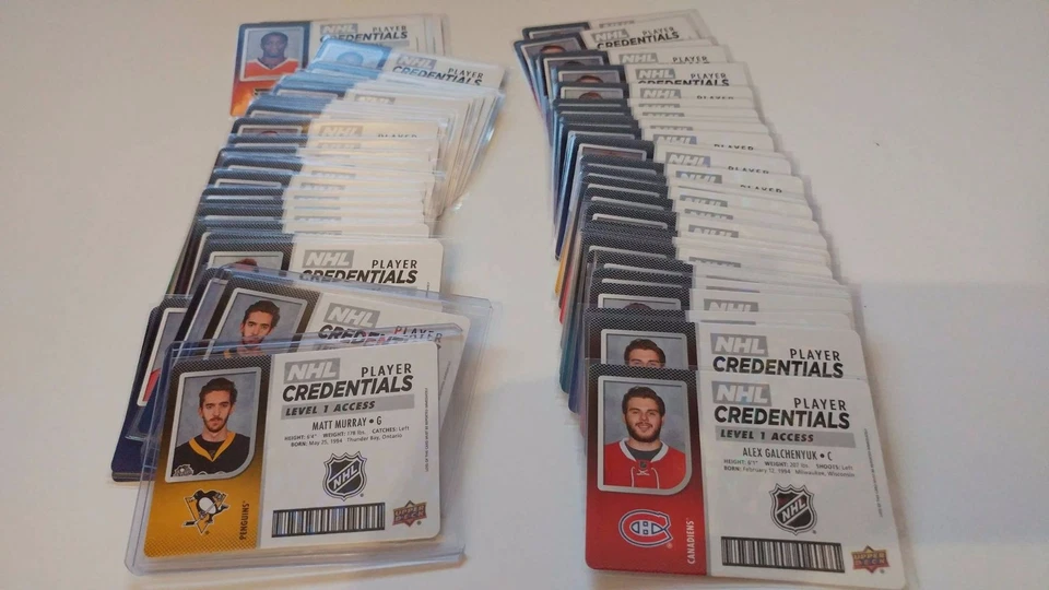 2017-18 UD Upper Deck MVP NHL Player Credentials Level 1 Access UPick Lot - Image 1 of 1