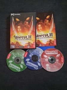 Unreal II The Awakening PC CD-ROM, Atari, 3-Disc Set with Manual FAST FREE P&P - Picture 1 of 1