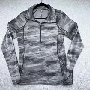 Under Armour Herren Cold Gear Grau Camouflage 1/4 Zip Pullover Größe L - Bild 1 von 12