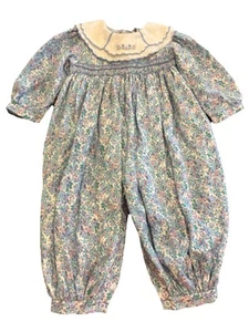 Mameluco floral de colección Carriage Boutique 12M corpiño calado globo mameluco - Imagen 1 de 6
