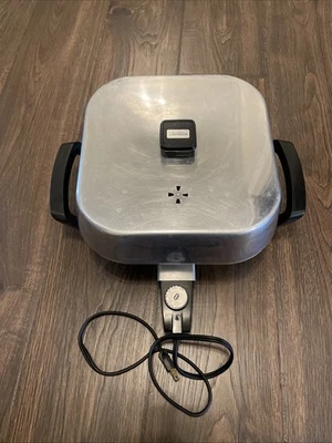 Sartén eléctrica cuadrada Sunbeam de colección 1250 W tapa de ventilación de enchufe sumergible FUNCIONA Foto 1 de 4