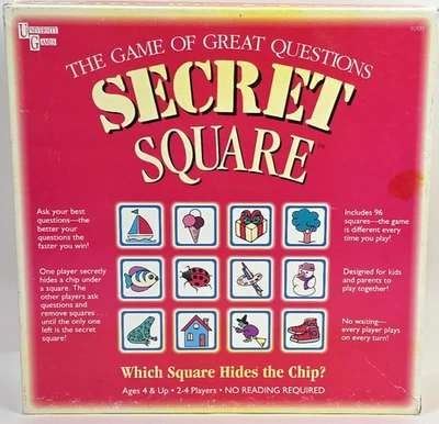 Juego Cuadrado Secreto DE COLECCIÓN 99% COMPLETO (95 de 96 Azulejos) Juegos Universitarios 1996 Foto 1 de 4