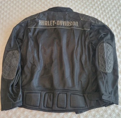 Harley Davidson 3XL FATBOY Mesh & Textile Riding Jacket 97077-16VM MINT Cond - Image 1 of 4