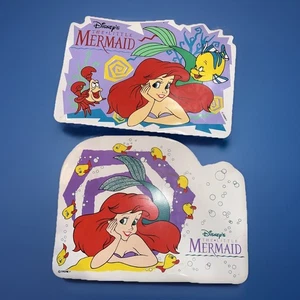 The Little Mermaid - Disney - 2 Placemats Lot - Rare Piece Vintage 90s - Picture 1 of 10