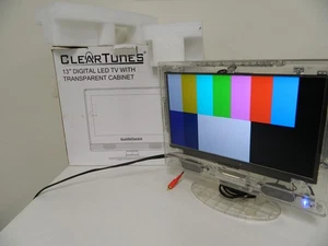 Clear Tunes CT-1315S 13" Clear LED TV with Transparent Cabinet Prison Type HDMI - Picture 1 of 7