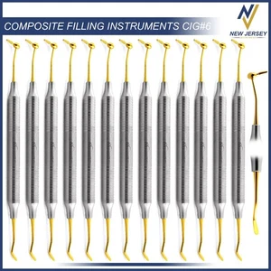 Dental Composite Instrument #6 Titanium Gold CIG-6 Plastic Filling Tool - Picture 1 of 6