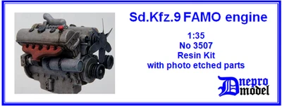Sd.Kfz.9 FAMO engine 1/35 Resin kit - Photo 1/2