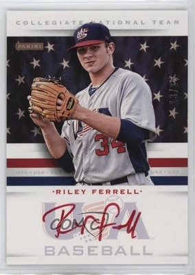 2013 Panini USA Baseball Box Set Red Ink /25 Riley Ferrell #10 Auto - Image 1 of 2