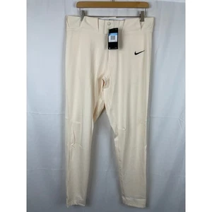 Nike Team Vapor Prime Baseball Pants Vented Natural Cream BQ3239-120 Mens Size M - Picture 1 of 11