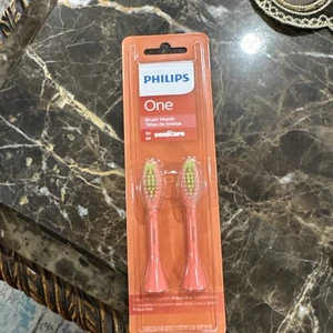 Philips One By Sonicare, 2 Brush Heads, Miami Coral, Bh1022/01 - Picture 1 of 3