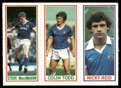 1981 Topps English League EPL Nicky Reid/Colin Todd/Steve MacxMahon Manchester - Image 1 of 2