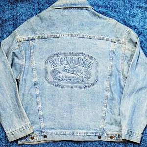 CHAQUETA PROMOCIONAL ÁLBUM DE MÚSICA MADONNA DENIM EN RELIEVE EE. UU. 2000 - Imagen 1 de 11