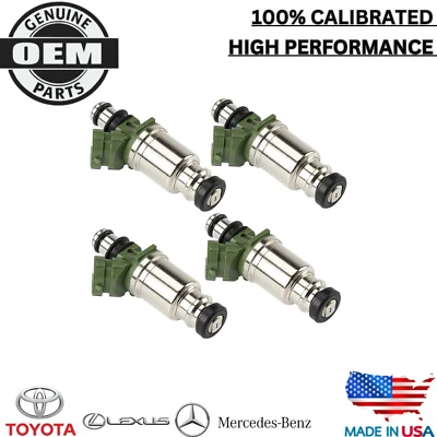 X4 НОВЫЕ ТОПЛИВНЫЕ форсунки DENSO 1996-2000 Toyota RAV4 2,0 л I4 выбросы California - Изображение 1 из 4