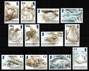South Georgia 2004, Mi#390-401, Sc#307-318, animals, birds, penguins, seal, MNH! - Picture 1 of 1